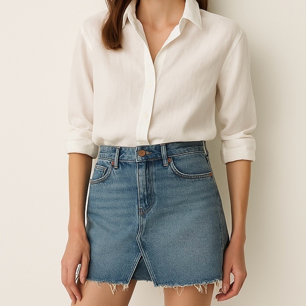 Forever 21 Denim Micro Mini Jean Skirt ASO Vampire Diaries Bikini Coverup 30